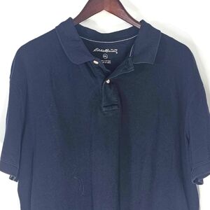 🟡 ‼️ 🔴 Eddie Bauer Men's Size XXL Navy Blue Short Sleeve Polo Shirt